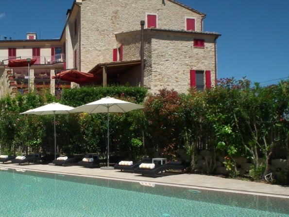 Hotel and pool